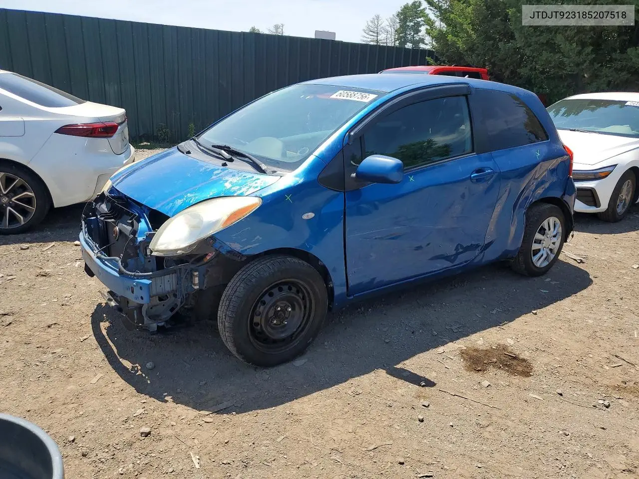 2008 Toyota Yaris Base VIN: JTDJT923185207518 Lot: 60588756