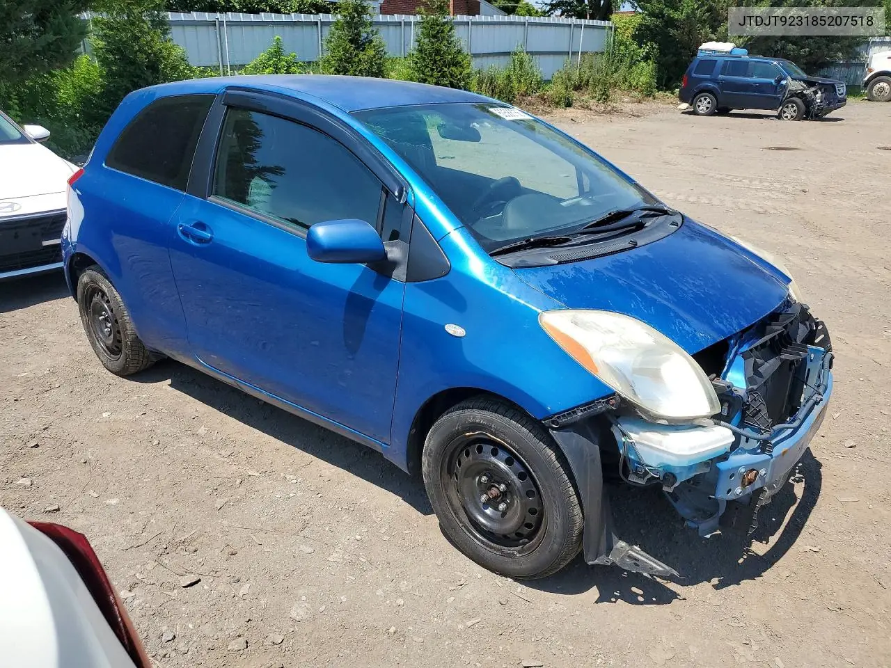 2008 Toyota Yaris Base VIN: JTDJT923185207518 Lot: 60588756