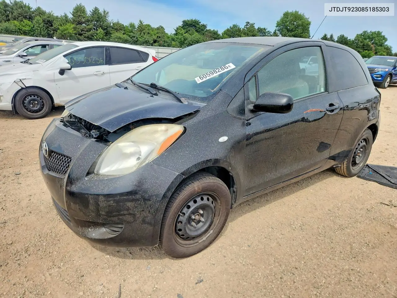 2008 Toyota Yaris Base VIN: JTDJT923085185303 Lot: 60598286