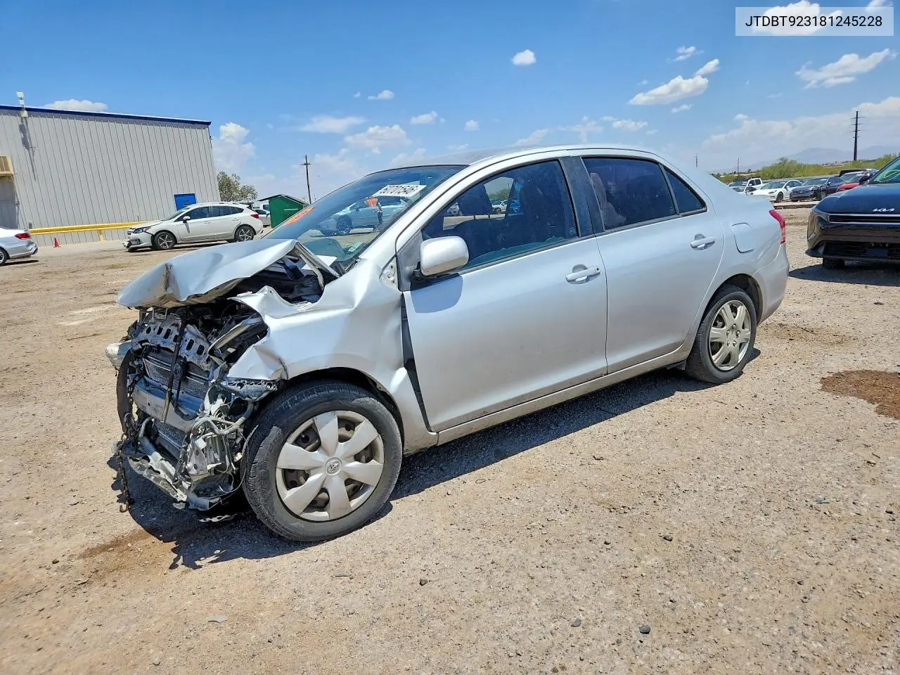 2008 Toyota Yaris Base VIN: JTDBT923181245228 Lot: 60701546