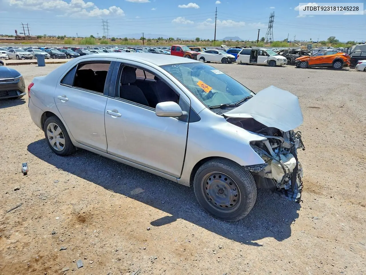 2008 Toyota Yaris Base VIN: JTDBT923181245228 Lot: 60701546