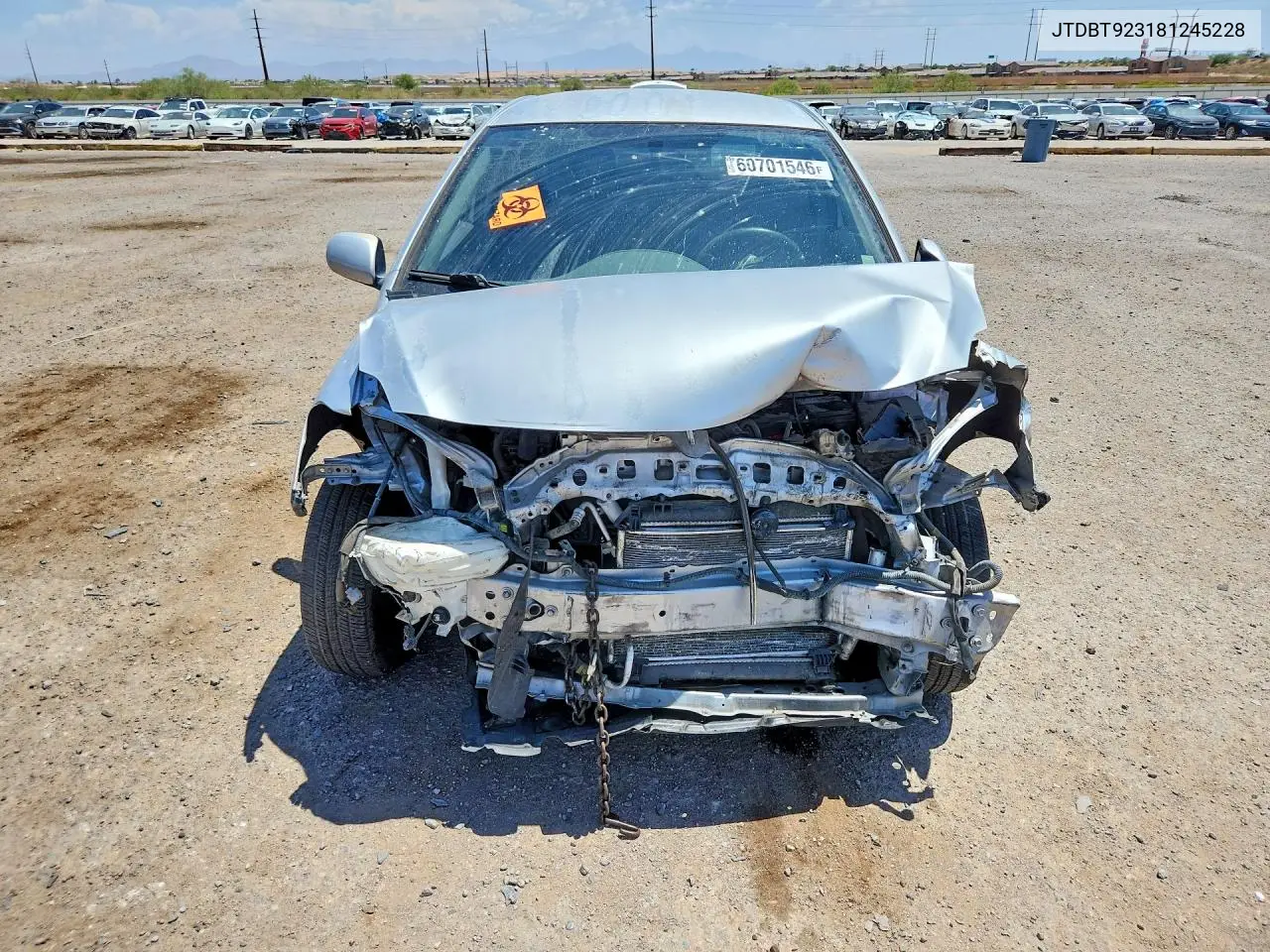 2008 Toyota Yaris Base VIN: JTDBT923181245228 Lot: 60701546