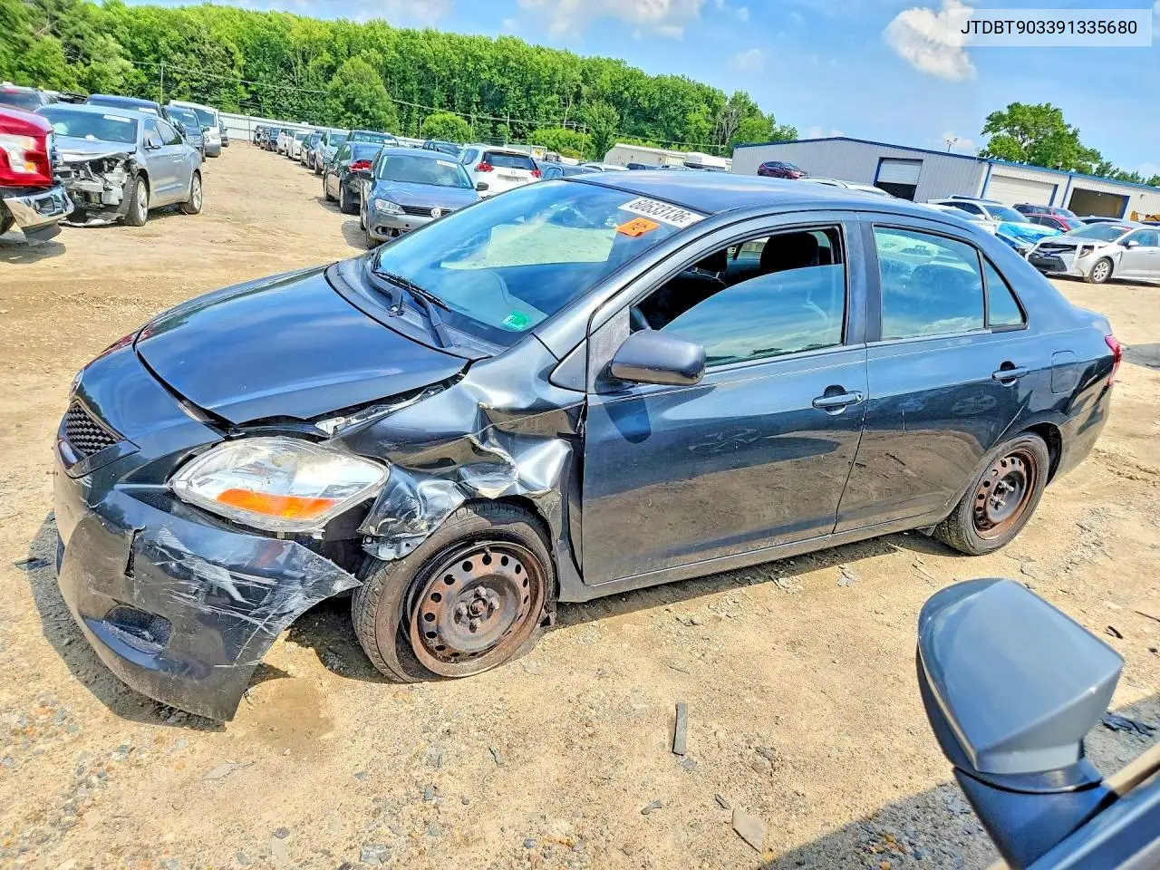 2009 Toyota Yaris Base VIN: JTDBT903391335680 Lot: 60581106