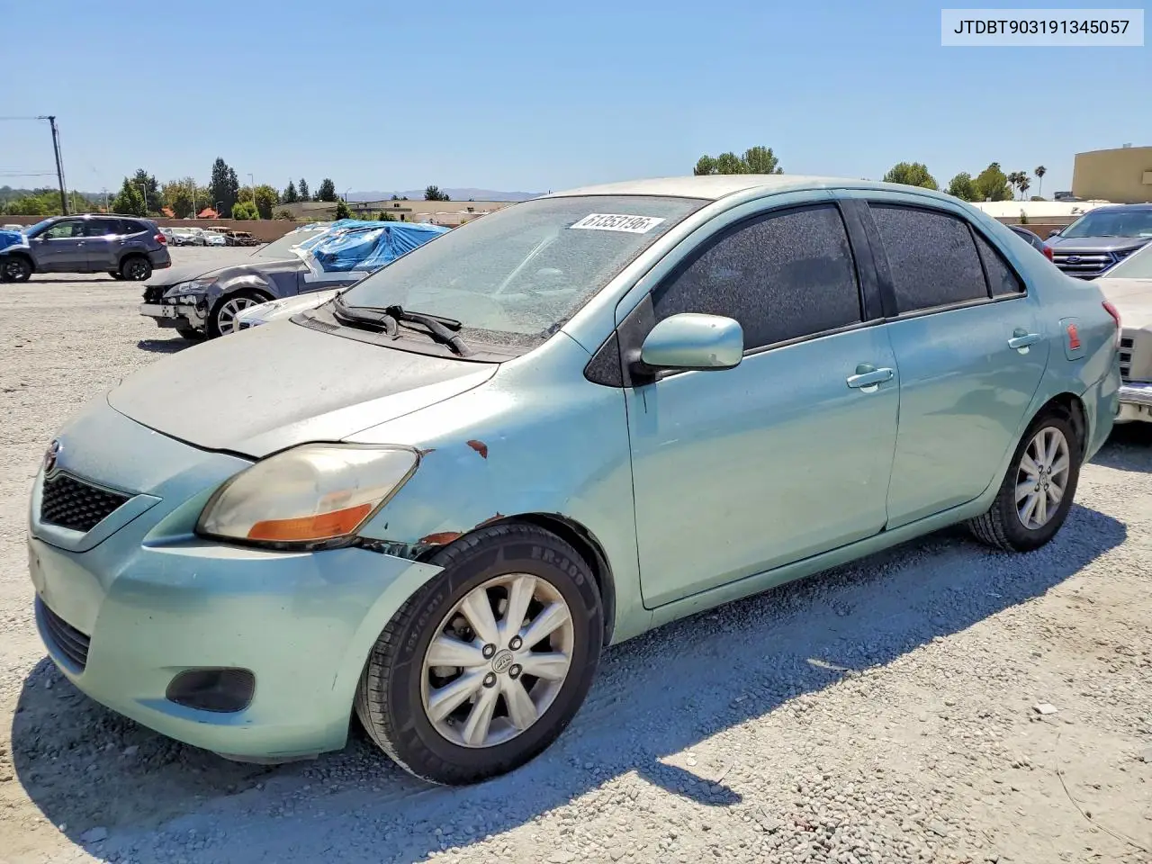 2009 Toyota Yaris Base VIN: JTDBT903191345057 Lot: 61353196