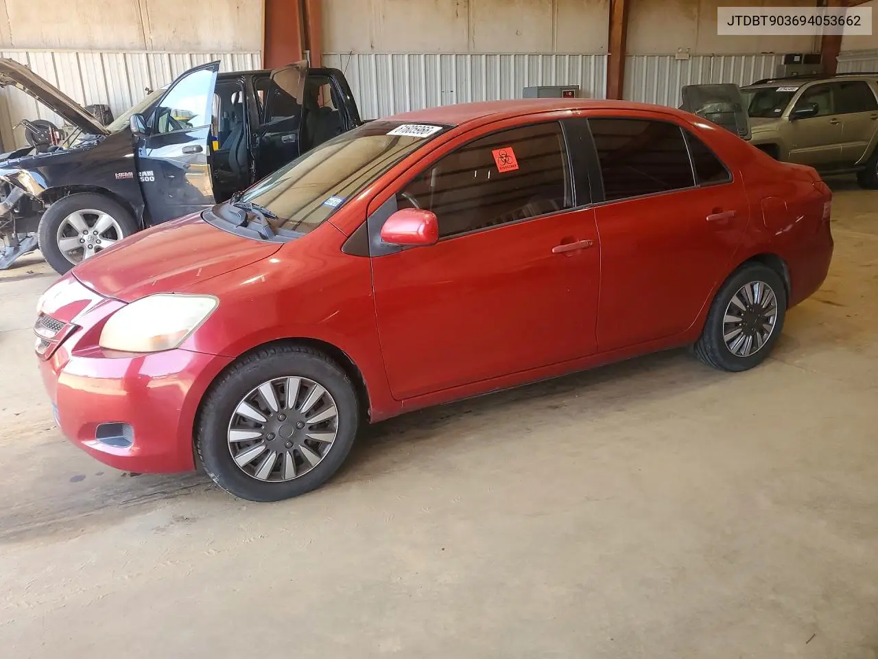 2009 Toyota Yaris Base VIN: JTDBT903694053662 Lot: 61605966