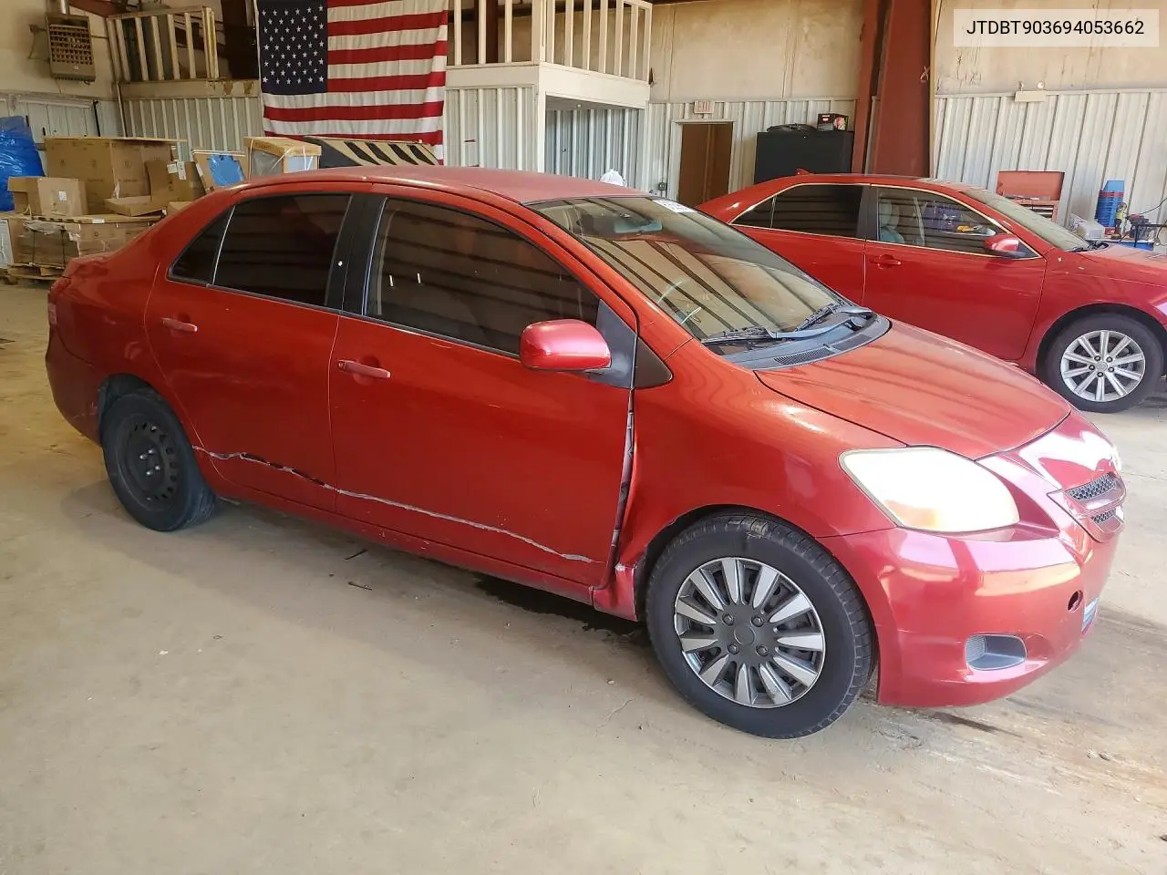 2009 Toyota Yaris Base VIN: JTDBT903694053662 Lot: 61605966
