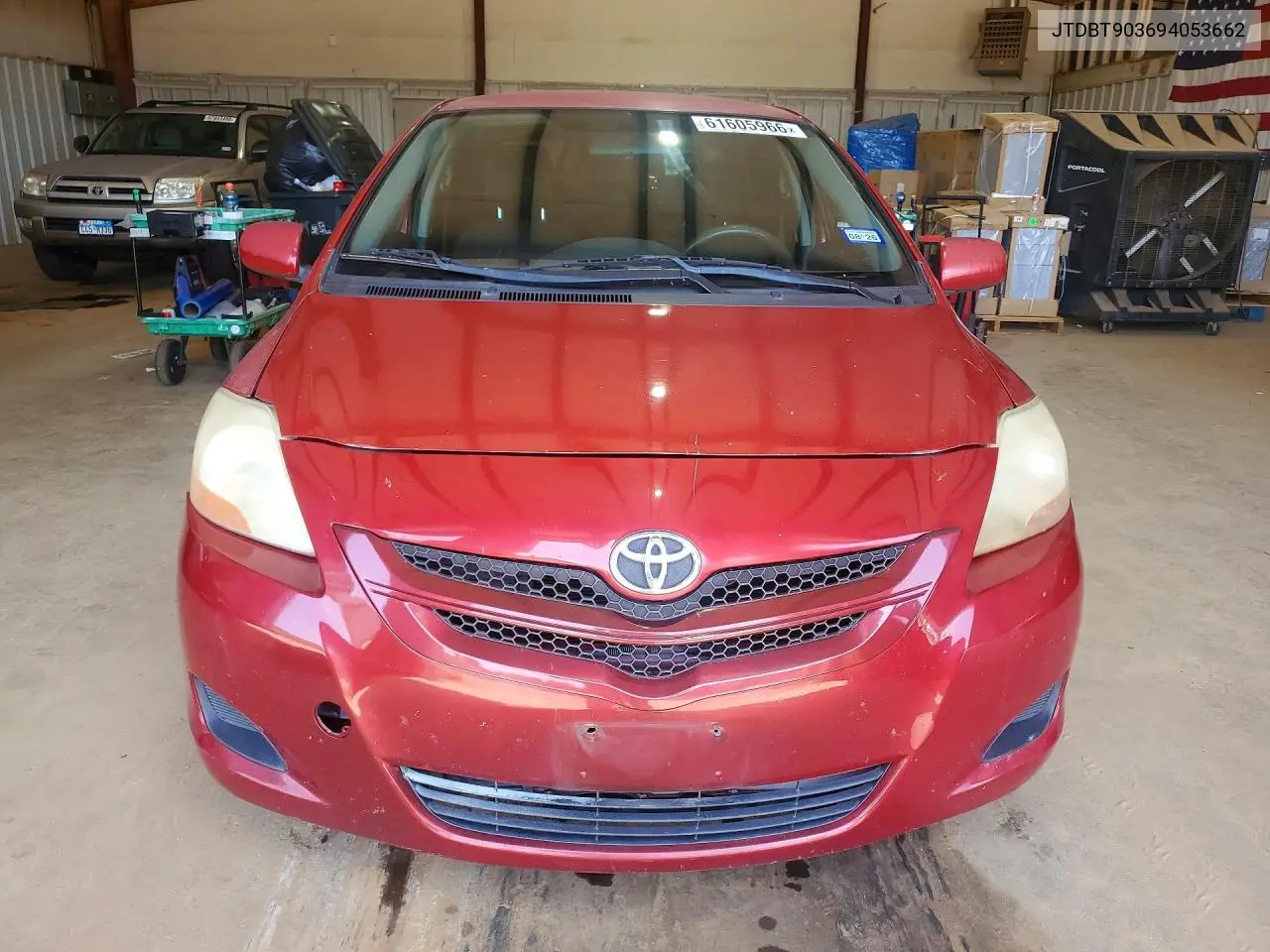 2009 Toyota Yaris Base VIN: JTDBT903694053662 Lot: 61605966