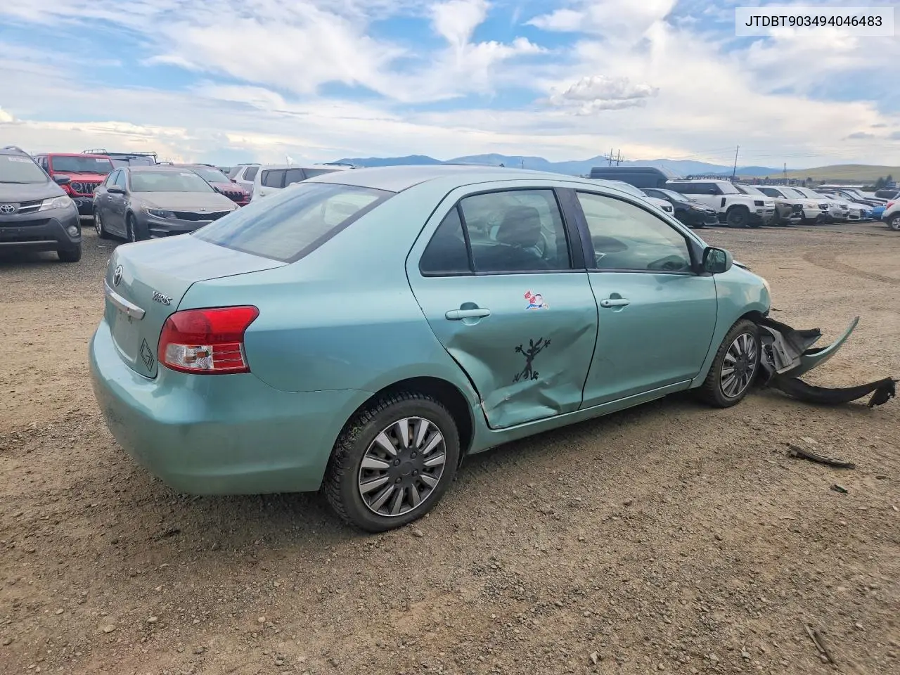 2009 Toyota Yaris Base VIN: JTDBT903494046483 Lot: 61623356