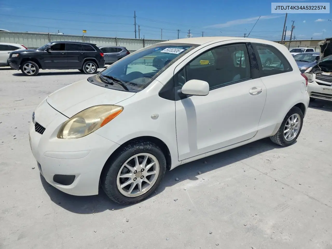 2010 Toyota Yaris Base VIN: JTDJT4K34A5322574 Lot: 59352836
