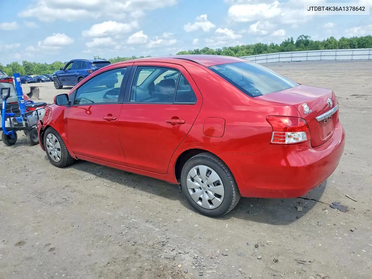 2010 Toyota Yaris VIN: JTDBT4K36A1378642 Lot: 60488776