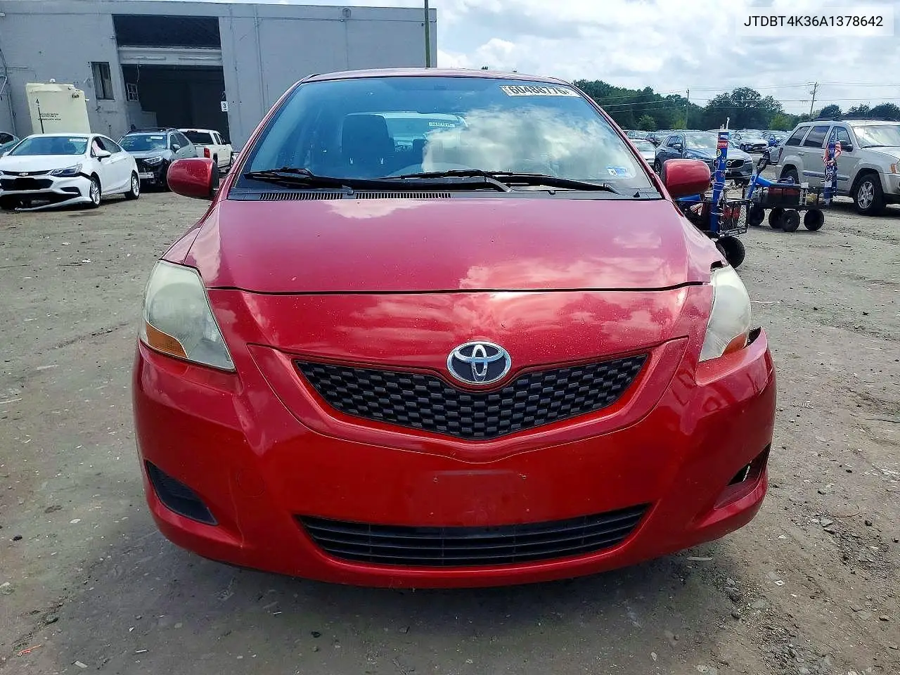 2010 Toyota Yaris VIN: JTDBT4K36A1378642 Lot: 60488776