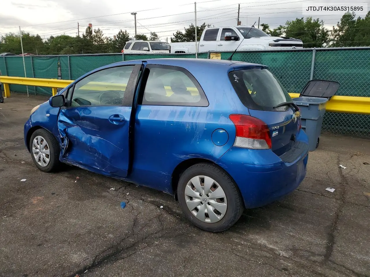 2010 Toyota Yaris Base VIN: JTDJT4K30A5315895 Lot: 60520726