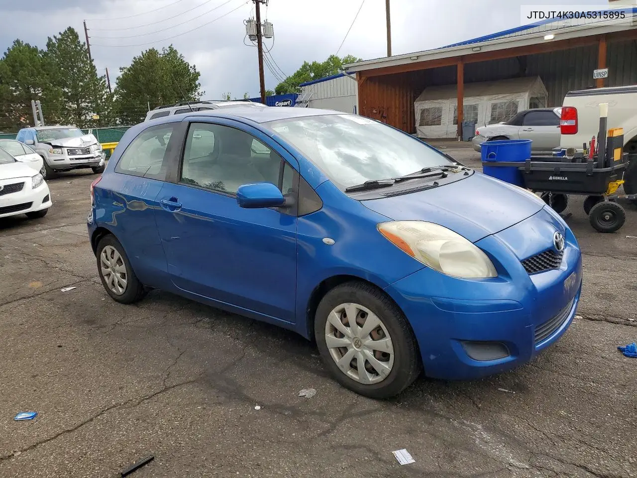 2010 Toyota Yaris Base VIN: JTDJT4K30A5315895 Lot: 60520726