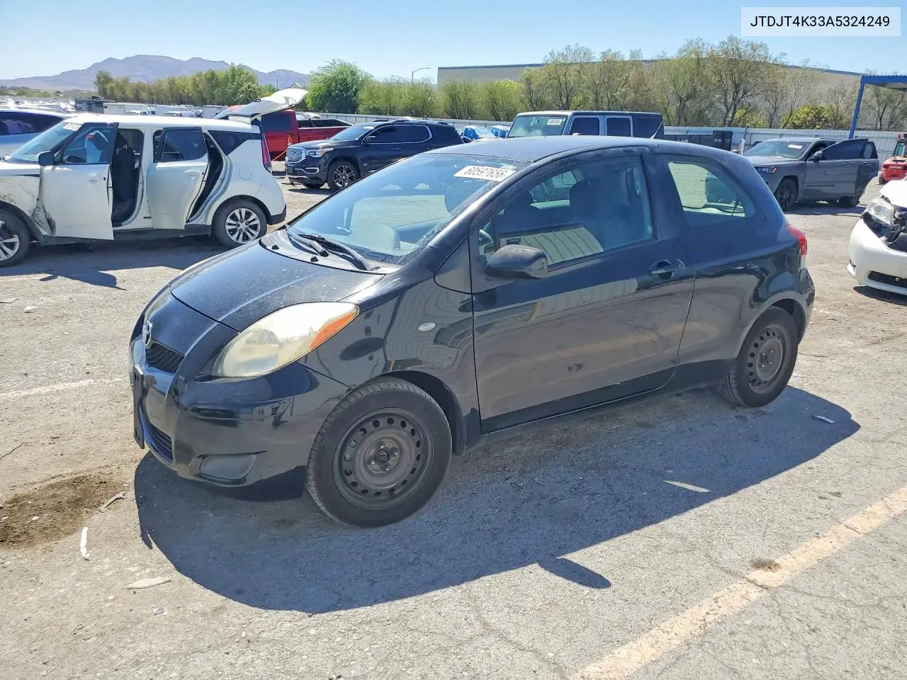 2010 Toyota Yaris Base VIN: JTDJT4K33A5324249 Lot: 60597656
