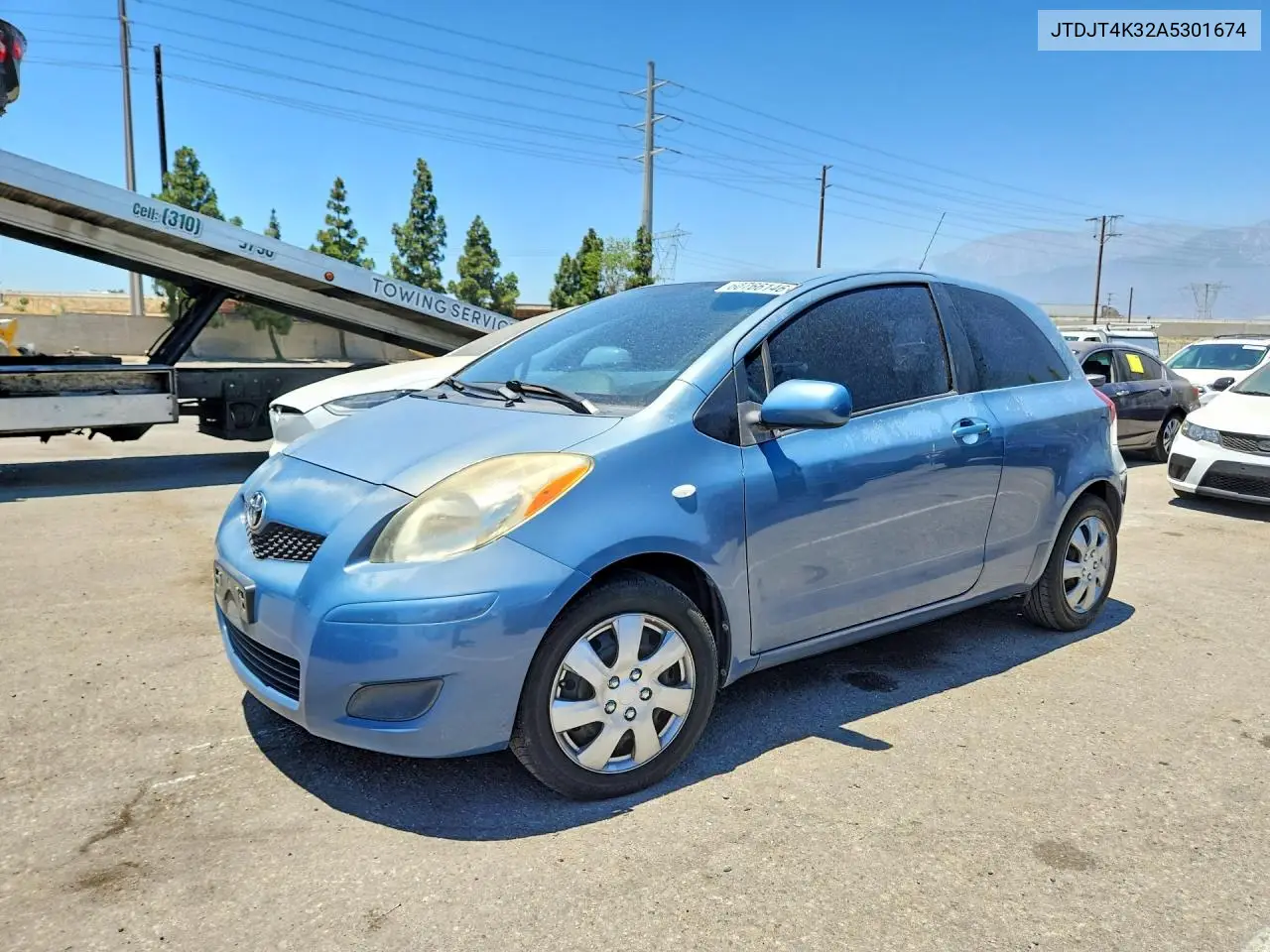 2010 Toyota Yaris Base VIN: JTDJT4K32A5301674 Lot: 60766146