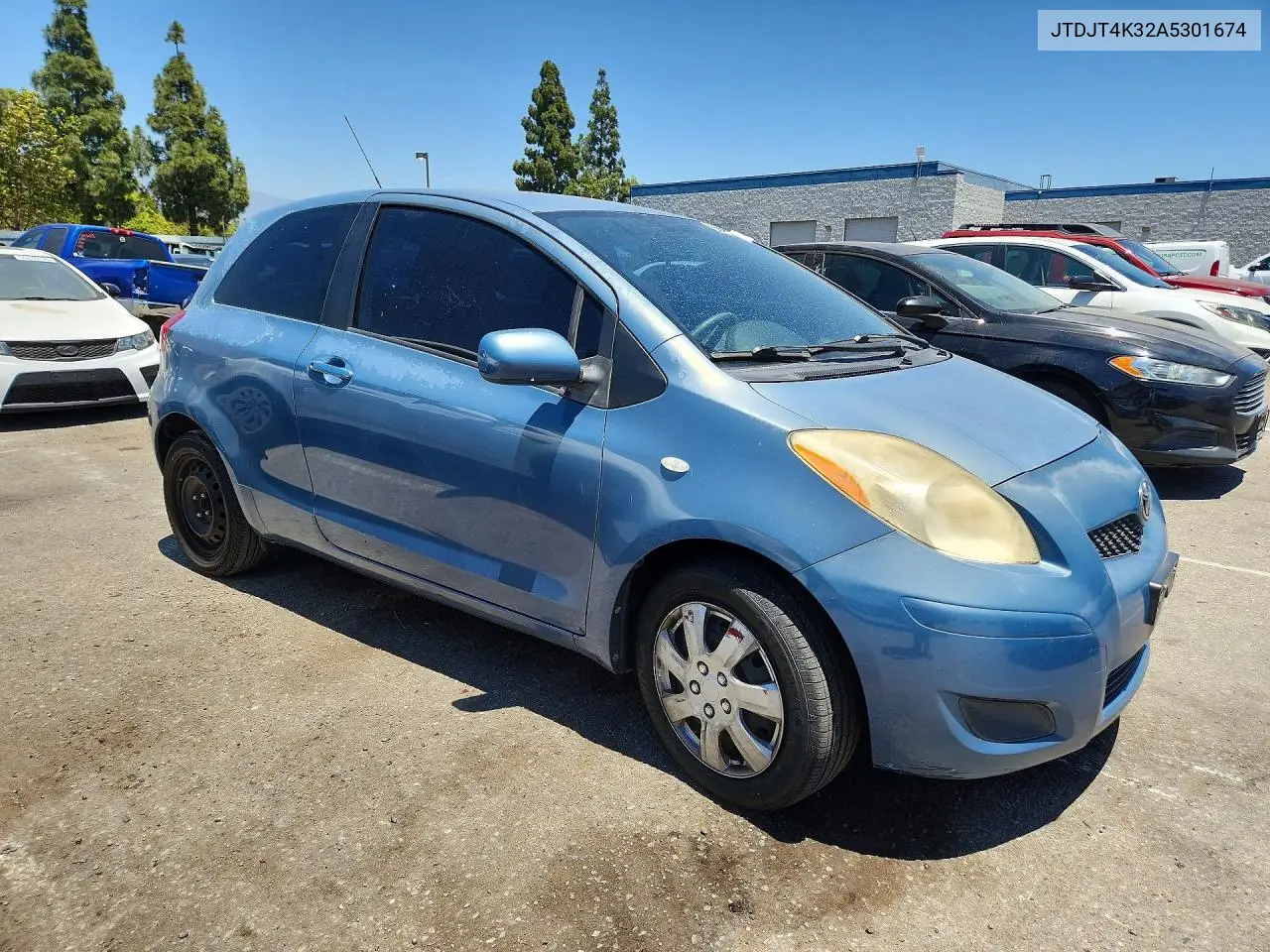 2010 Toyota Yaris Base VIN: JTDJT4K32A5301674 Lot: 60766146