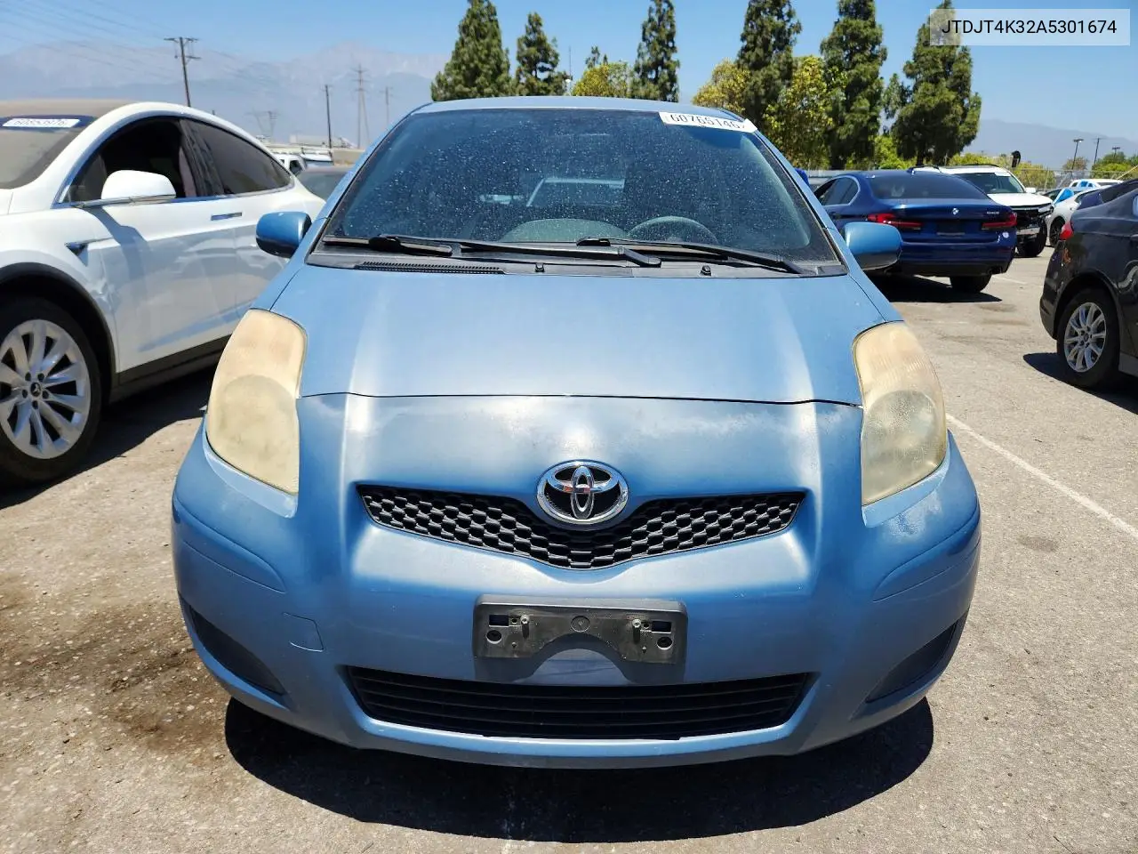 2010 Toyota Yaris Base VIN: JTDJT4K32A5301674 Lot: 60766146