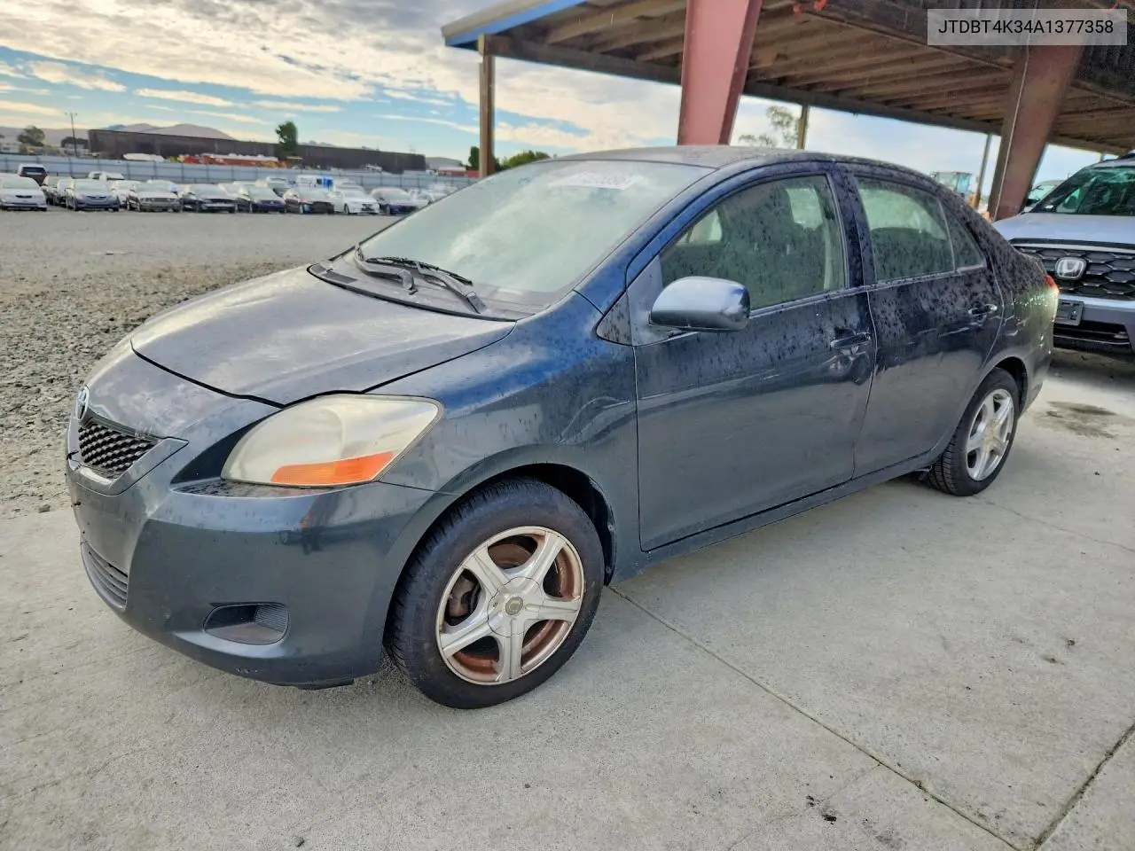 2010 Toyota Yaris Base VIN: JTDBT4K34A1377358 Lot: 61595996