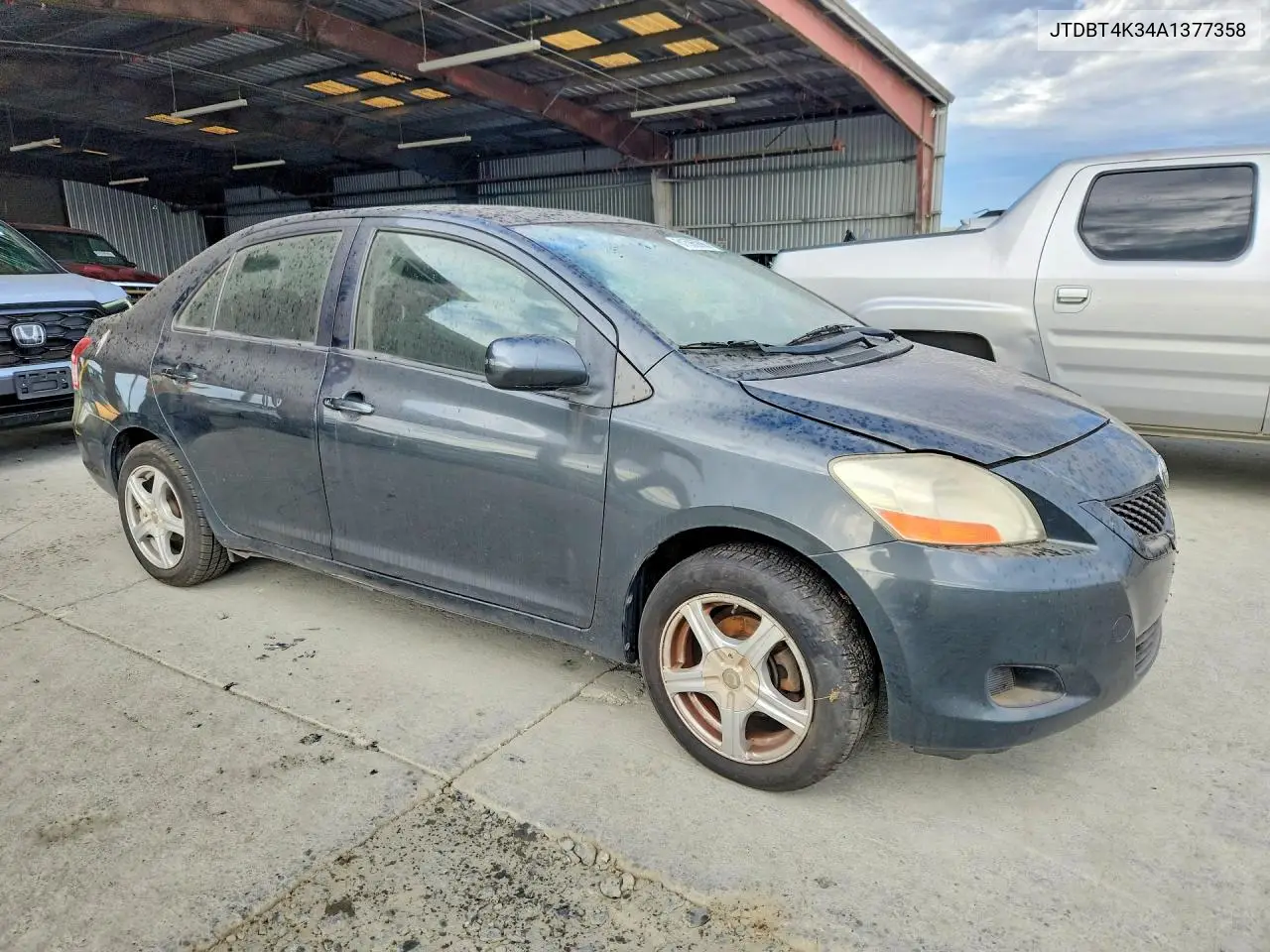 2010 Toyota Yaris Base VIN: JTDBT4K34A1377358 Lot: 61595996