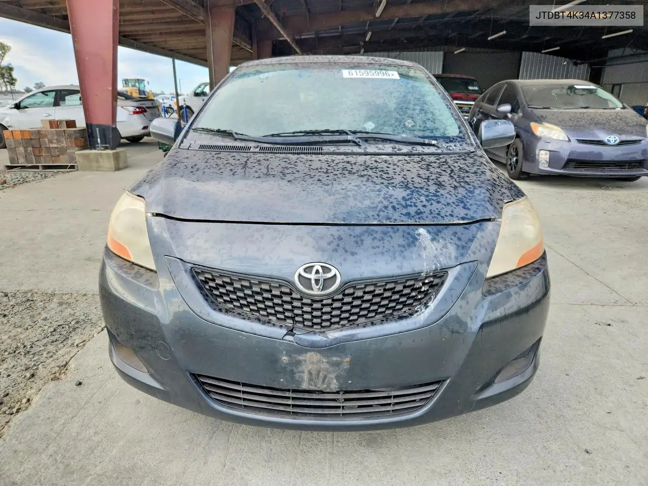 2010 Toyota Yaris Base VIN: JTDBT4K34A1377358 Lot: 61595996