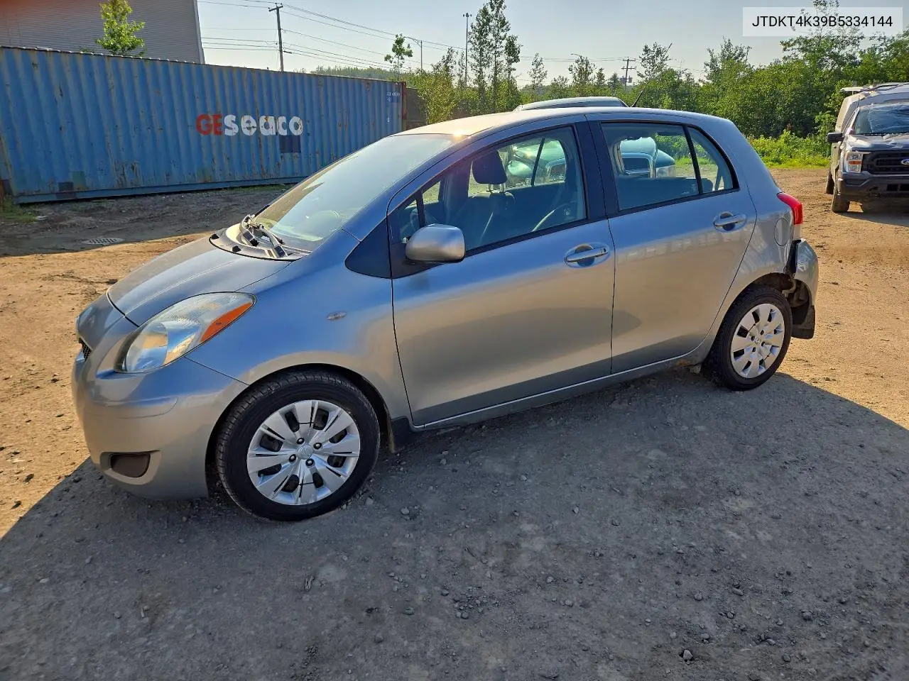 2011 Toyota Yaris Base VIN: JTDKT4K39B5334144 Lot: 59695336