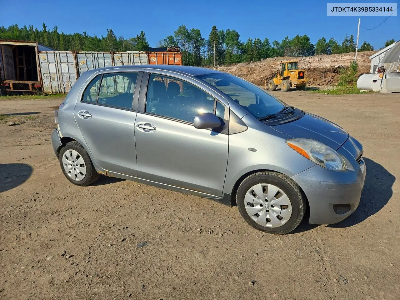 2011 Toyota Yaris Base VIN: JTDKT4K39B5334144 Lot: 59695336