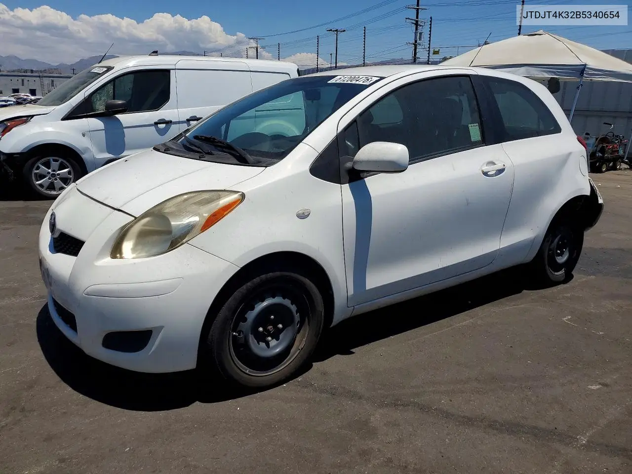 2011 Toyota Yaris Base VIN: JTDJT4K32B5340654 Lot: 61200476