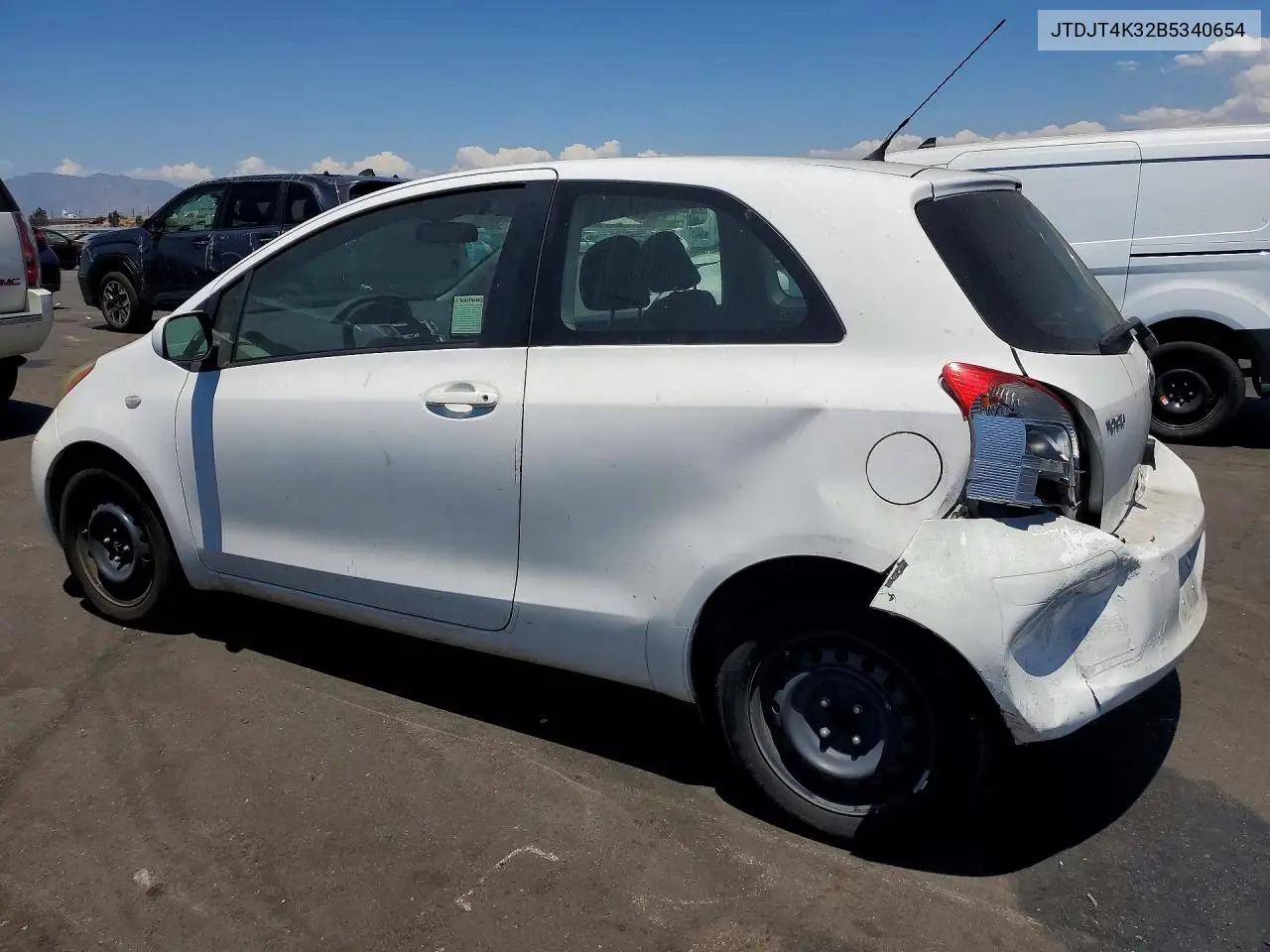 2011 Toyota Yaris Base VIN: JTDJT4K32B5340654 Lot: 61200476