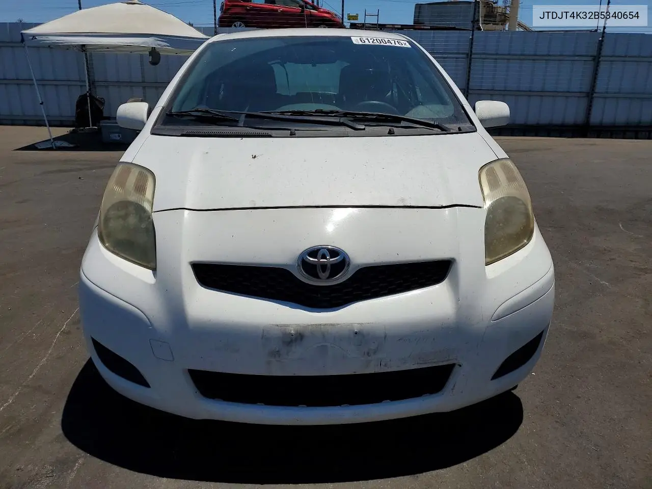 2011 Toyota Yaris Base VIN: JTDJT4K32B5340654 Lot: 61200476