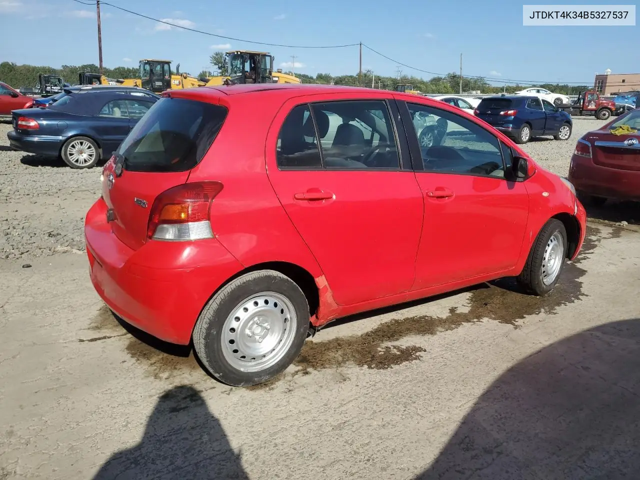 JTDKT4K34B5327537 2011 Toyota Yaris Base