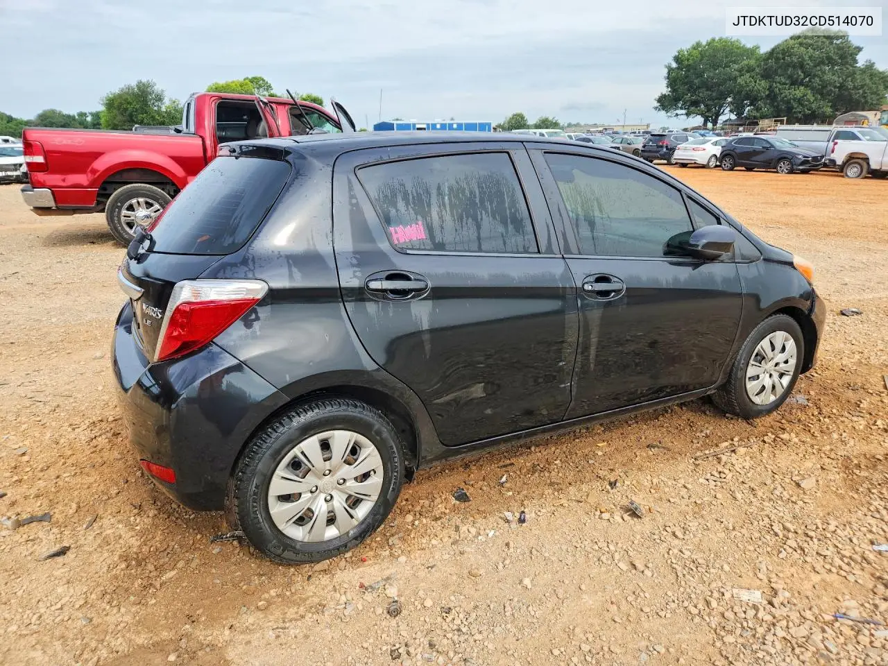 2012 Toyota Yaris 5-Door Le VIN: JTDKTUD32CD514070 Lot: 53181866