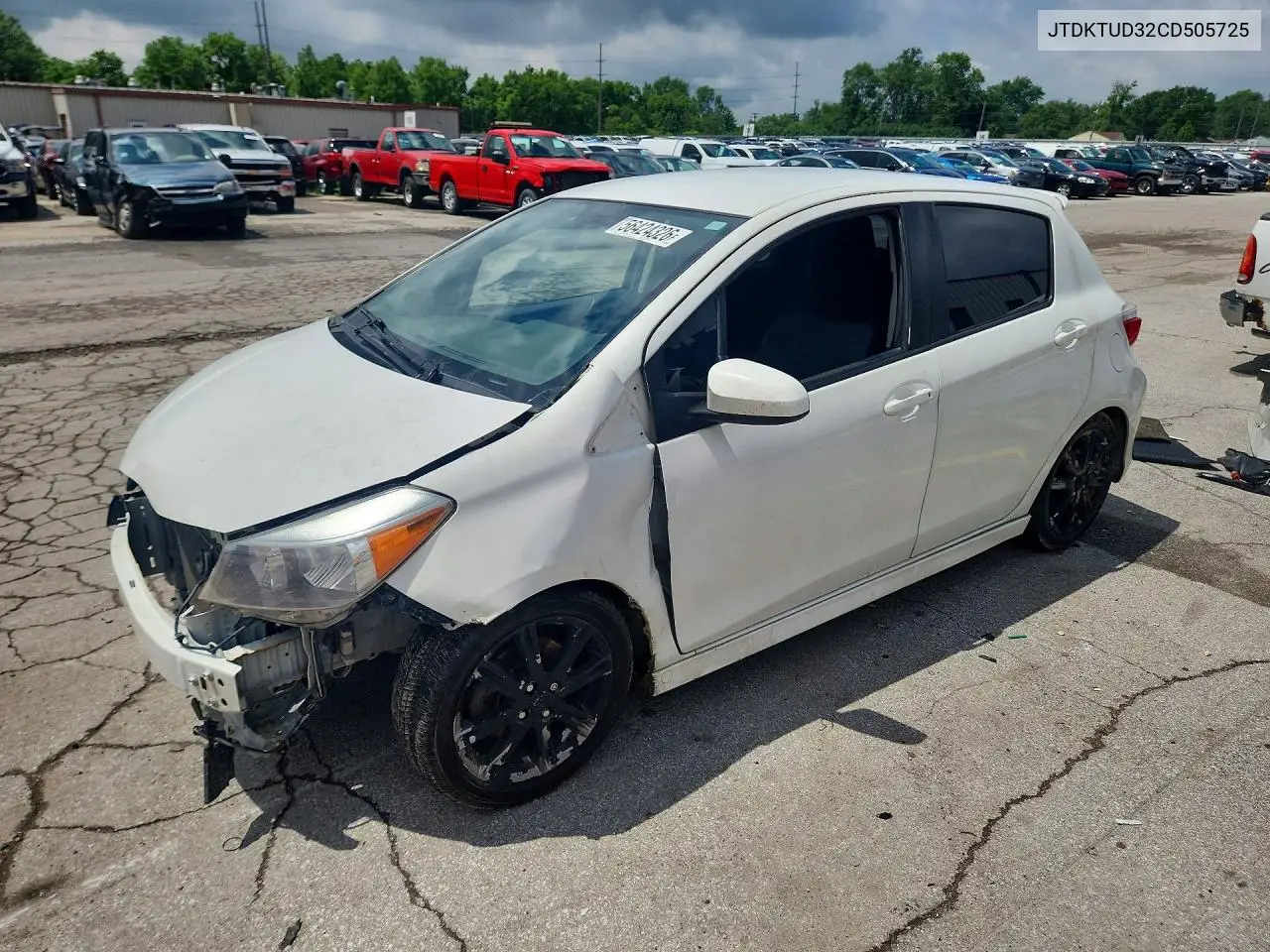 2012 Toyota Yaris 5-Door Se VIN: JTDKTUD32CD505725 Lot: 56424326