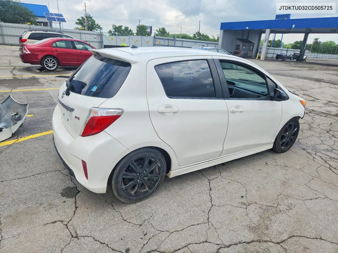 2012 Toyota Yaris 5-Door Se VIN: JTDKTUD32CD505725 Lot: 56424326