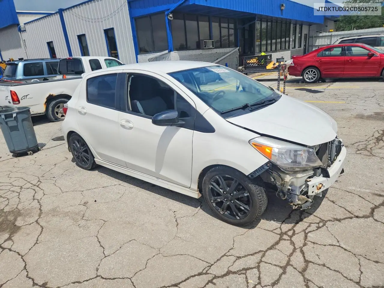 2012 Toyota Yaris 5-Door Se VIN: JTDKTUD32CD505725 Lot: 56424326