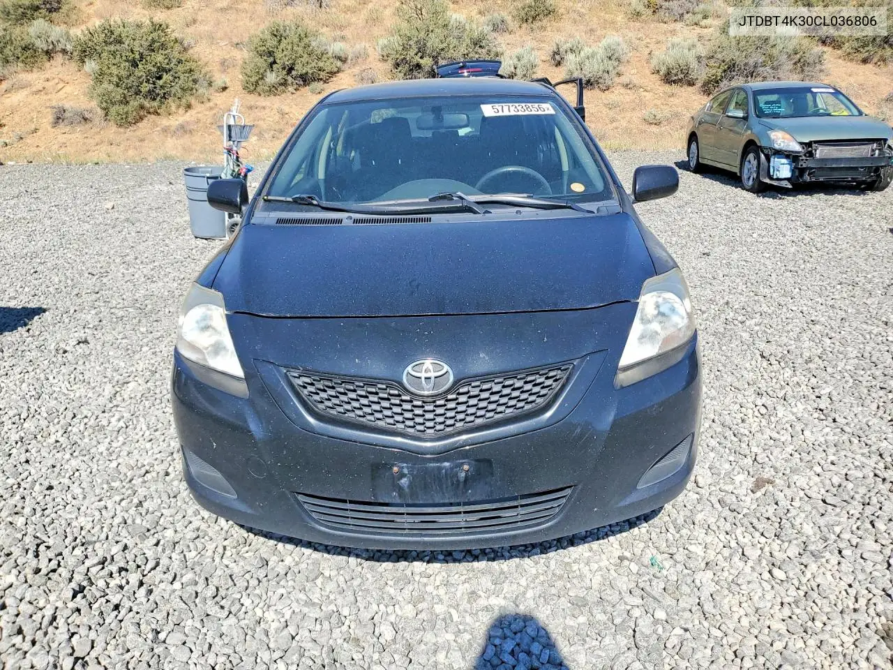 2012 Toyota Yaris Fleet VIN: JTDBT4K30CL036806 Lot: 57733856