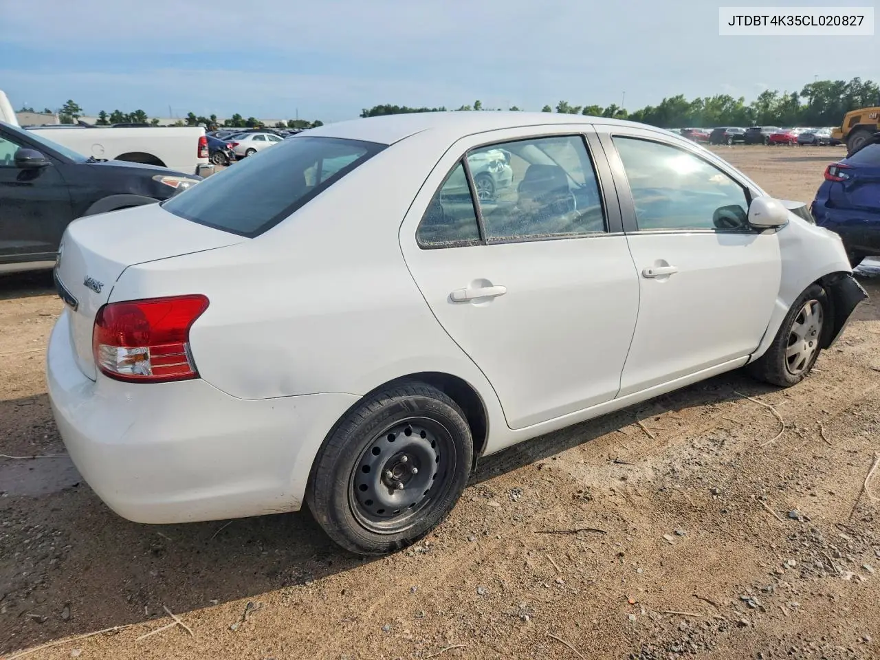 2012 Toyota Yaris Fleet VIN: JTDBT4K35CL020827 Lot: 59701566
