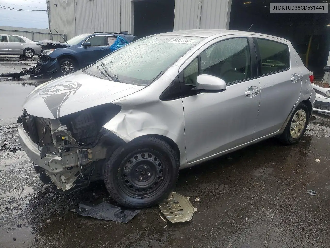 2012 Toyota Yaris 5-Door Le VIN: JTDKTUD38CD531441 Lot: 59741246