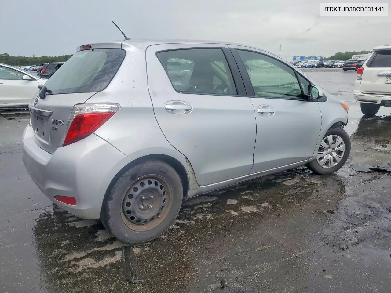 2012 Toyota Yaris 5-Door Le VIN: JTDKTUD38CD531441 Lot: 59741246