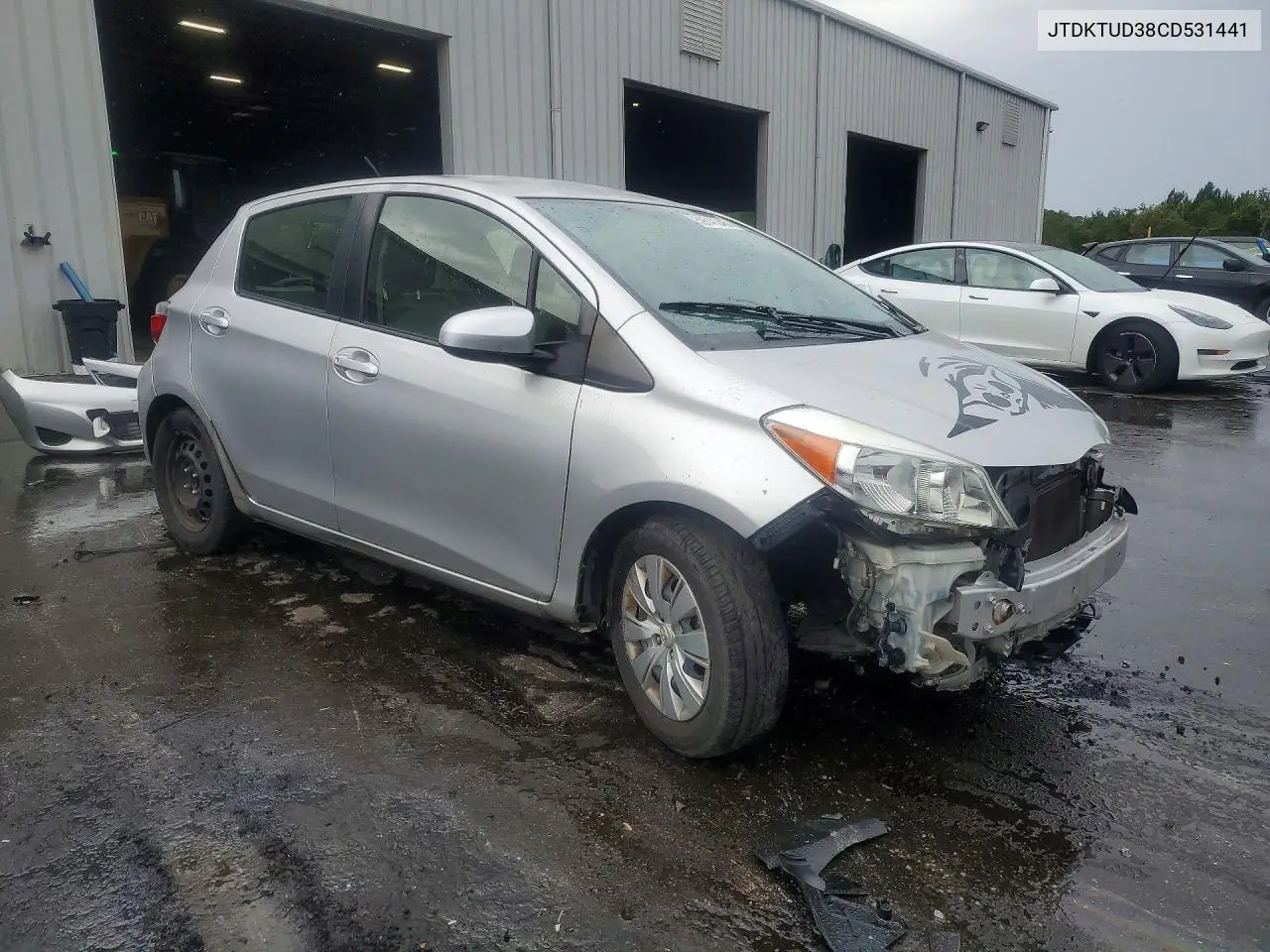 2012 Toyota Yaris 5-Door Le VIN: JTDKTUD38CD531441 Lot: 59741246
