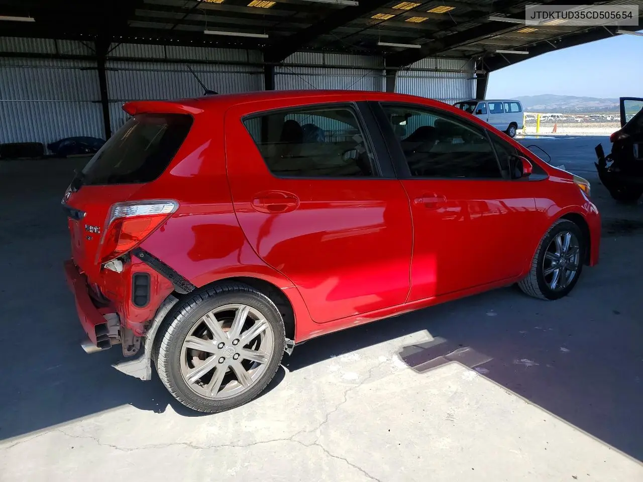 2012 Toyota Yaris 5-Door Se VIN: JTDKTUD35CD505654 Lot: 60976496