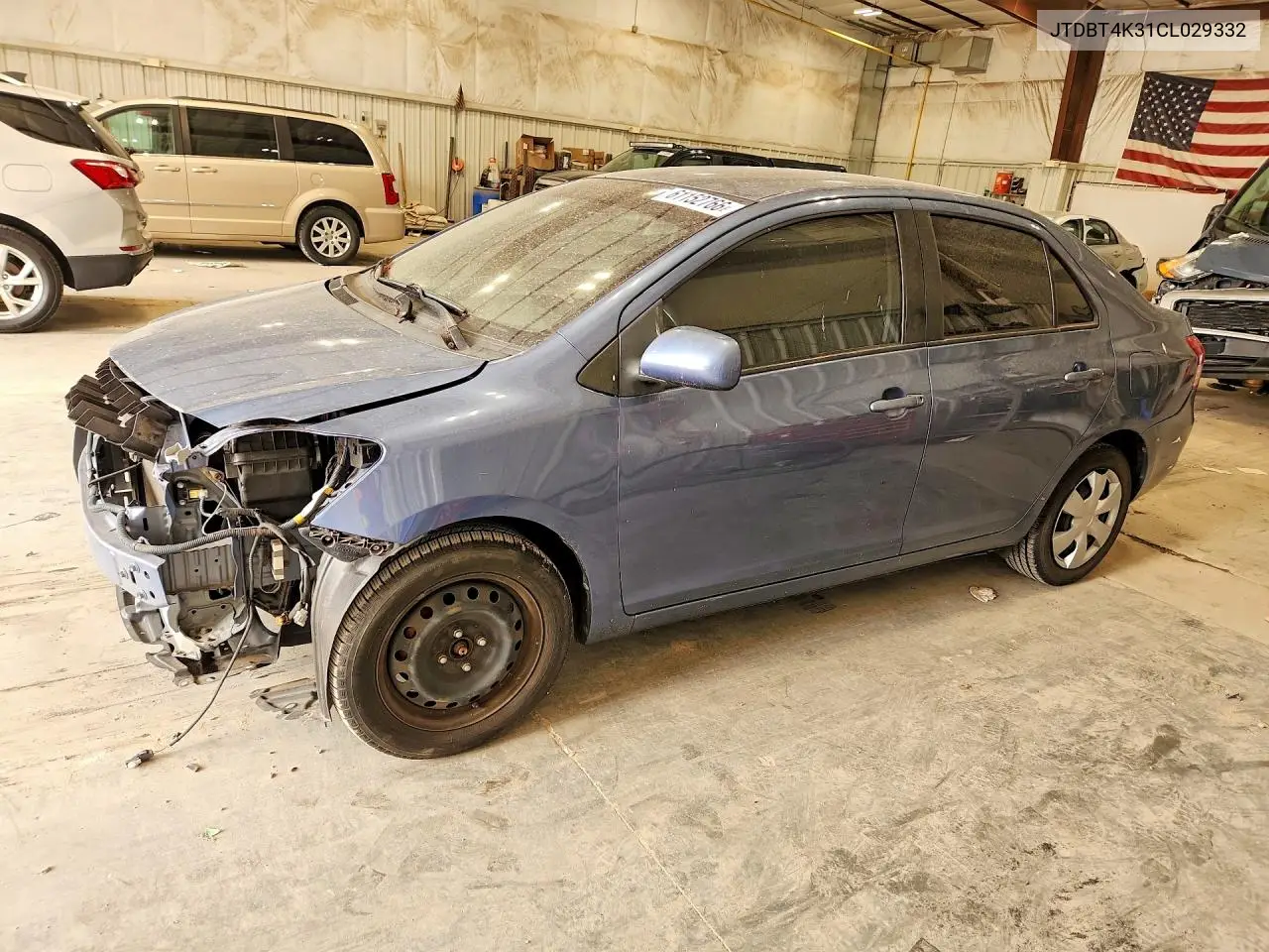 2012 Toyota Yaris Fleet VIN: JTDBT4K31CL029332 Lot: 61152766