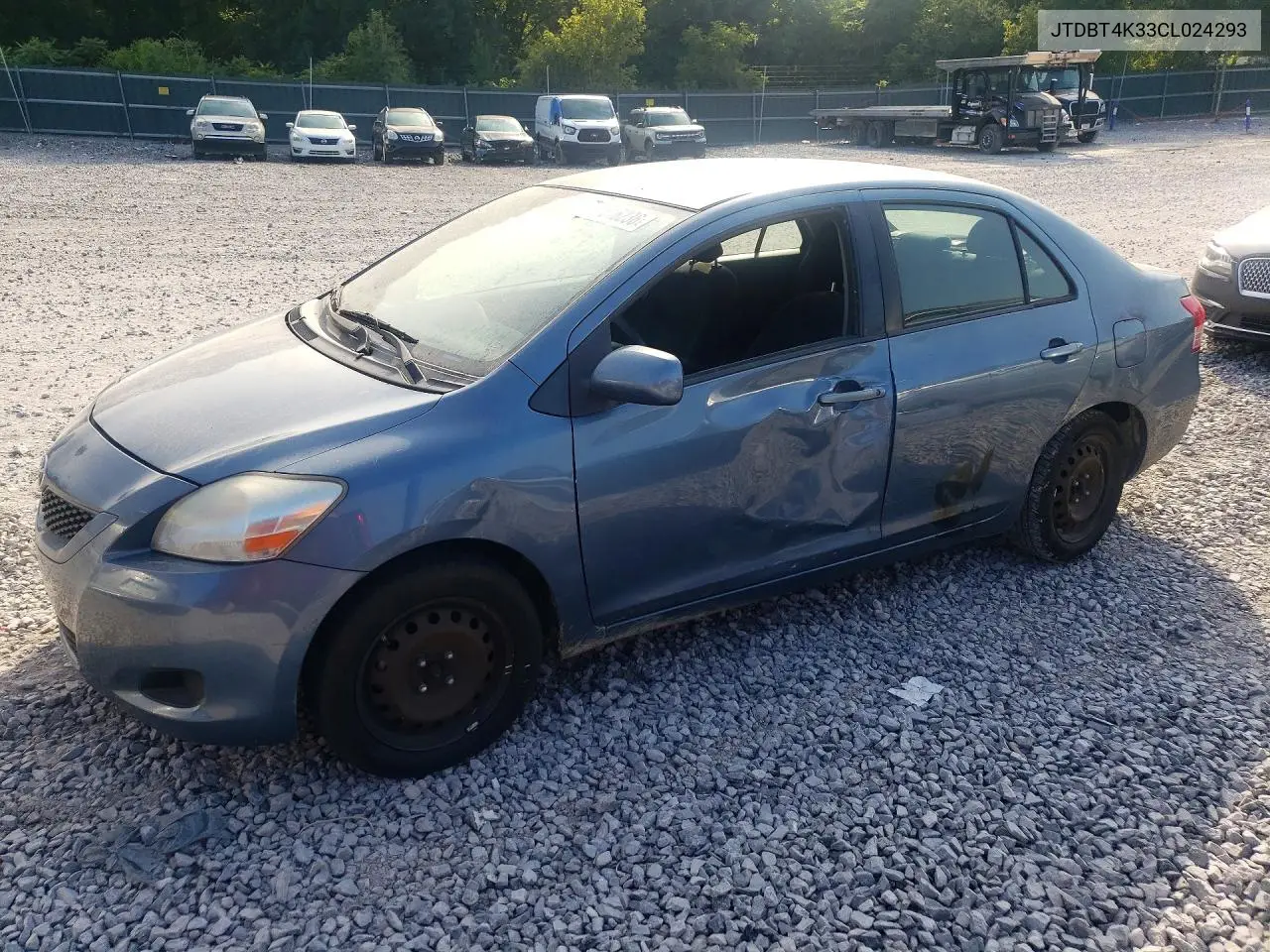 2012 Toyota Yaris Fleet VIN: JTDBT4K33CL024293 Lot: 61516236