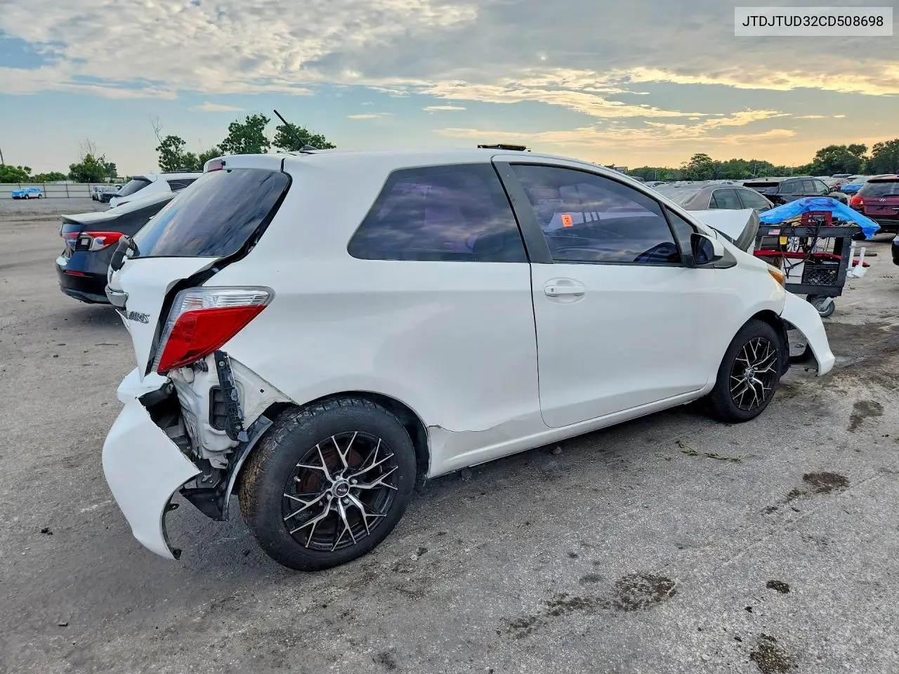 2012 Toyota Yaris 3-Door L VIN: JTDJTUD32CD508698 Lot: 61568976
