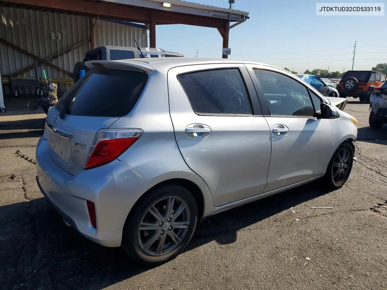 2012 Toyota Yaris 5-Door Se VIN: JTDKTUD32CD533119 Lot: 61951006