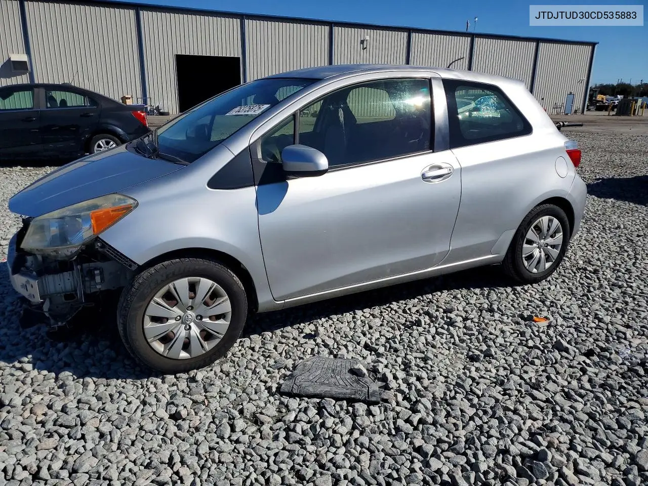 2012 Toyota Yaris VIN: JTDJTUD30CD535883 Lot: 76375875