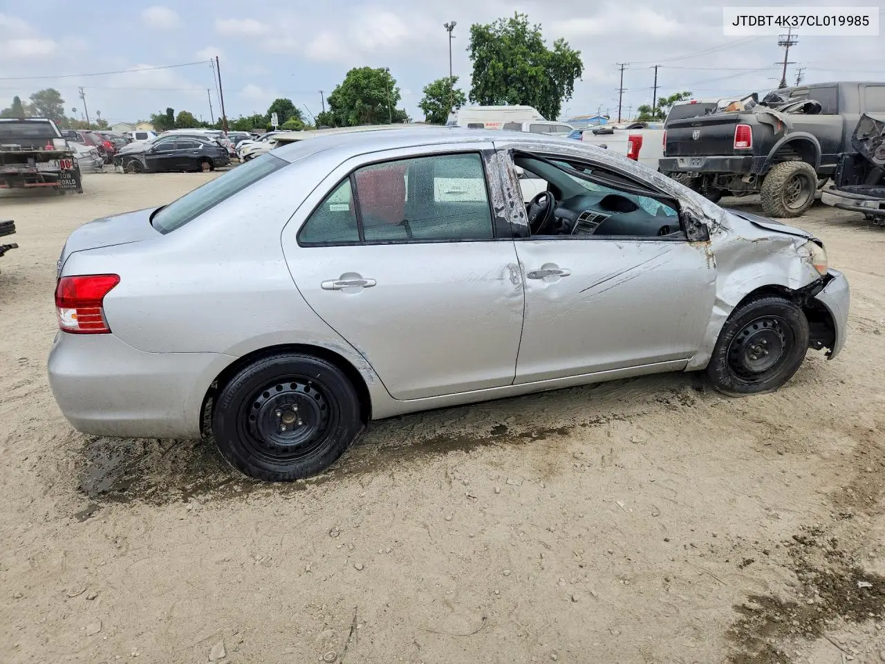 2012 Toyota Yaris Fleet VIN: JTDBT4K37CL019985 Lot: 85629145