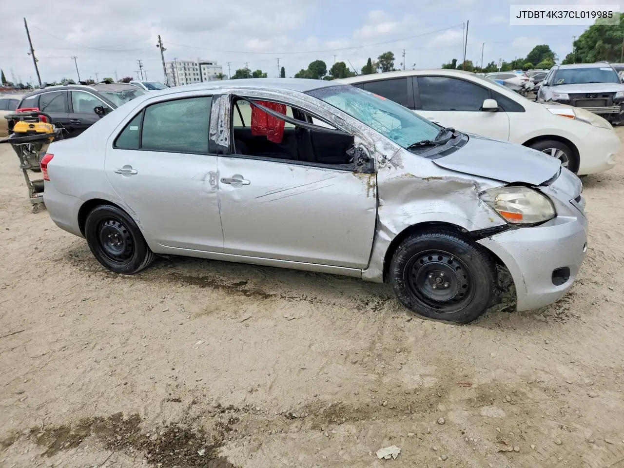2012 Toyota Yaris Fleet VIN: JTDBT4K37CL019985 Lot: 85629145