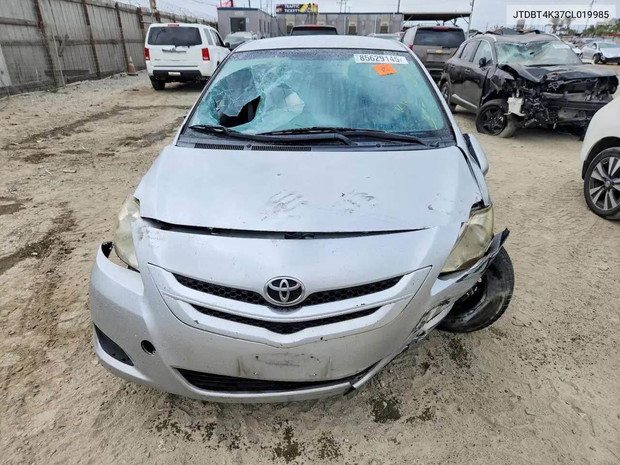 2012 Toyota Yaris Fleet VIN: JTDBT4K37CL019985 Lot: 85629145