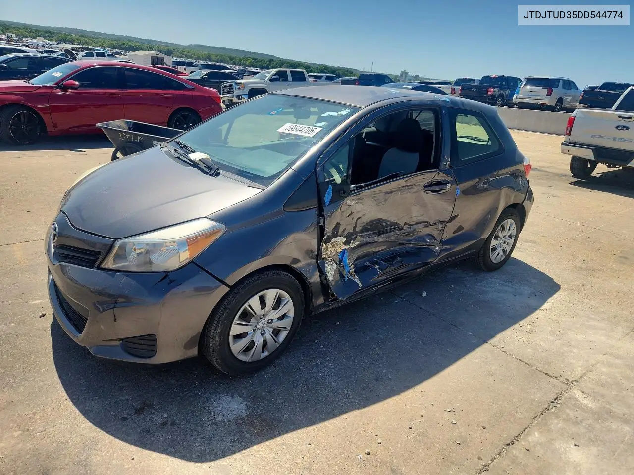 2013 Toyota Yaris 3-Door L VIN: JTDJTUD35DD544774 Lot: 59644706