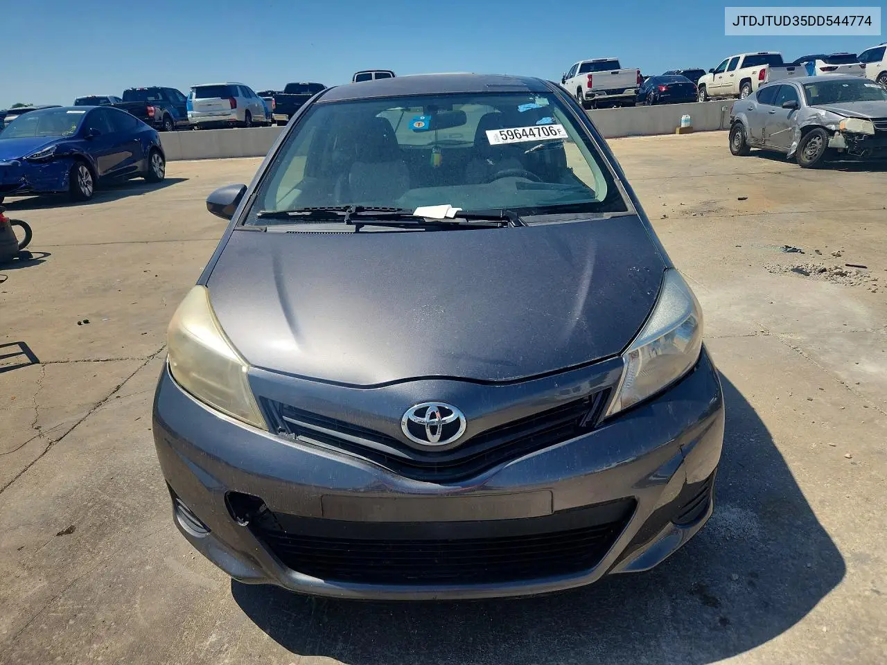 2013 Toyota Yaris 3-Door L VIN: JTDJTUD35DD544774 Lot: 59644706